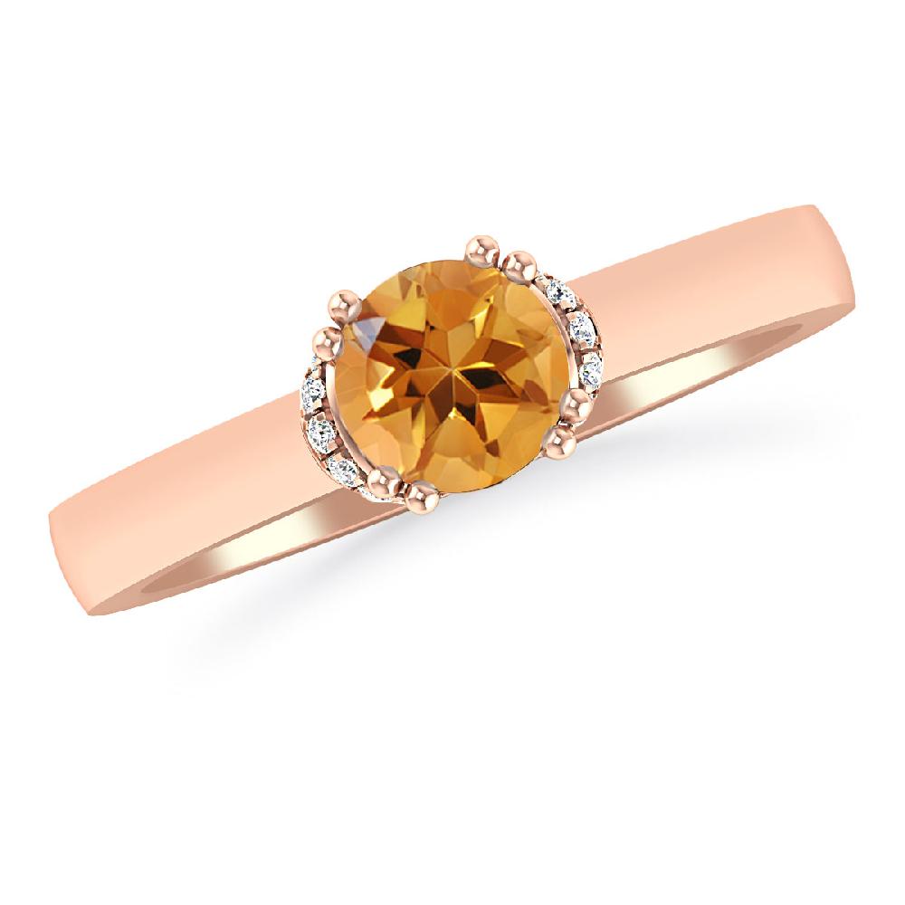 Rose Gold - Citrine