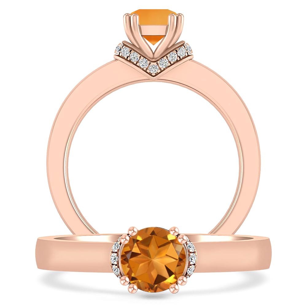 Rose Gold - Citrine