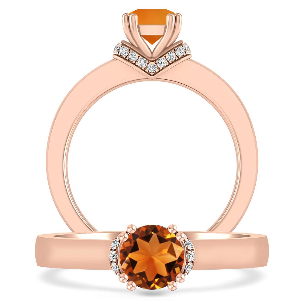 Rose Gold - Citrine