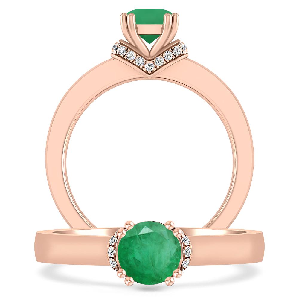 Rose Gold - Emerald