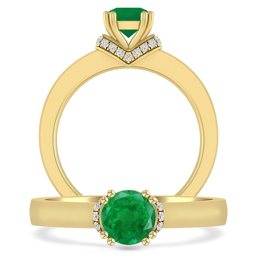 Yellow Gold - Emerald