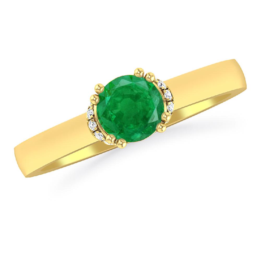 Yellow Gold - Emerald