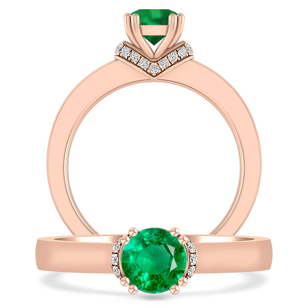 Rose Gold - Emerald