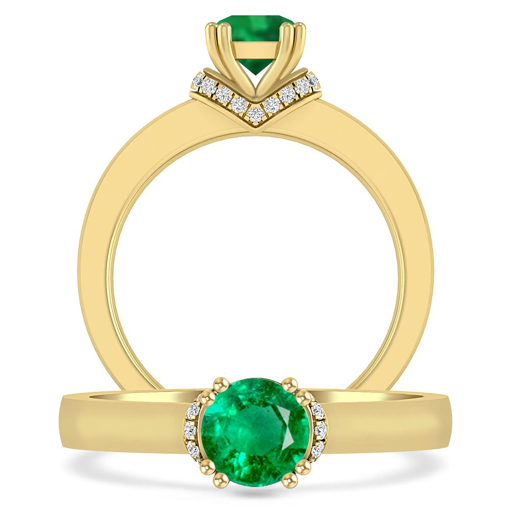 Yellow Gold - Emerald