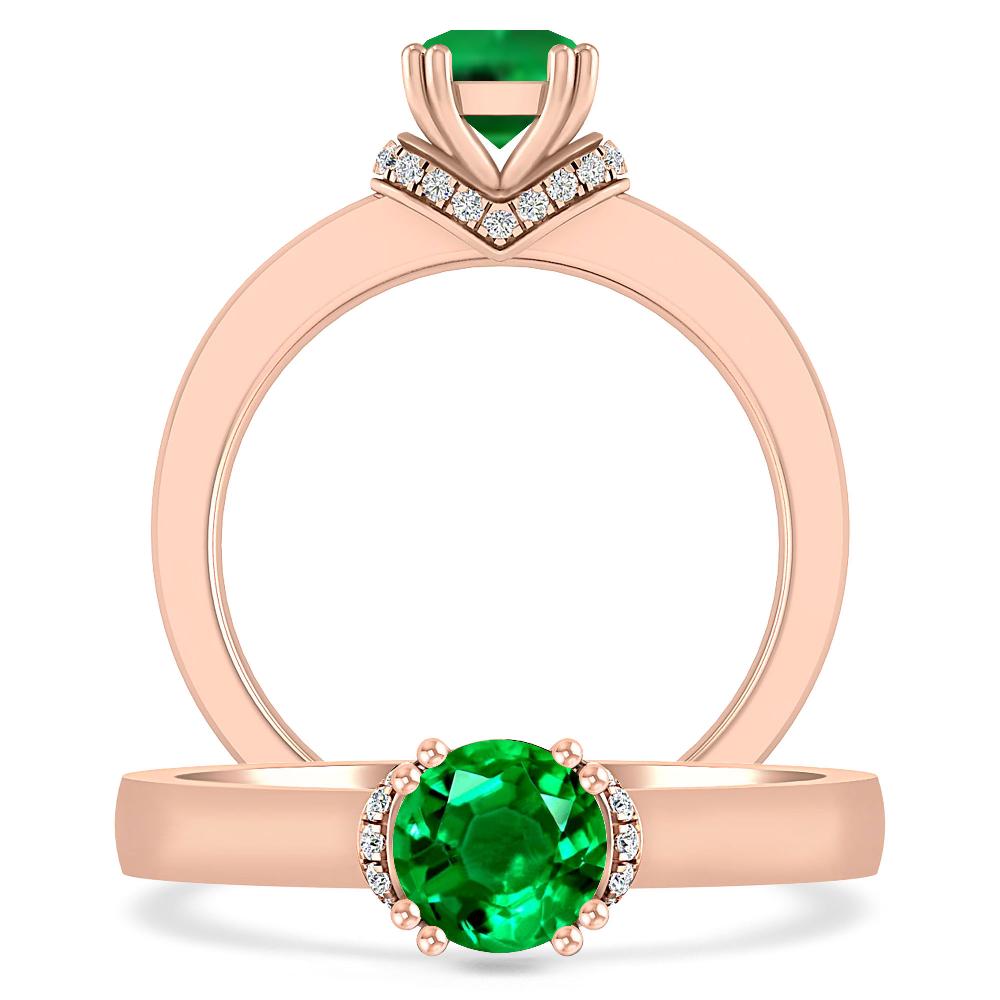 Rose Gold - Emerald