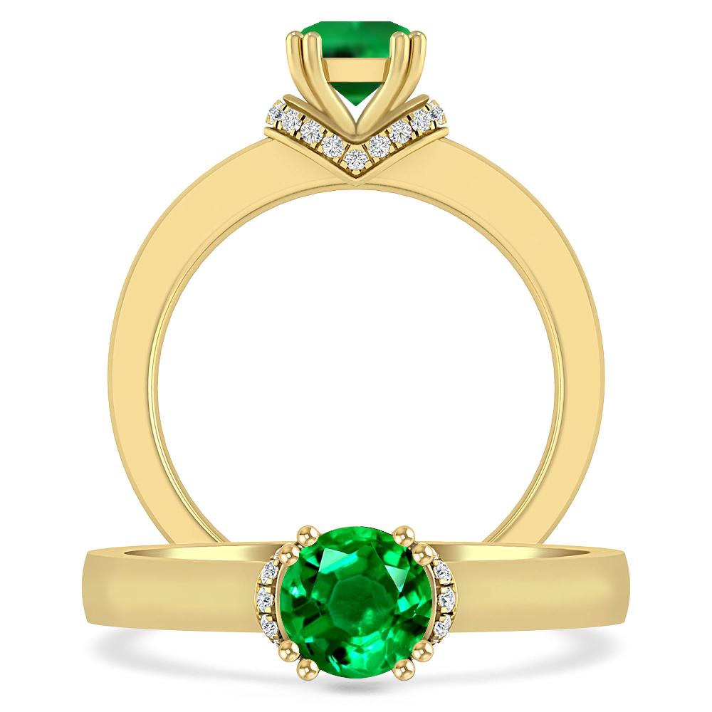 Yellow Gold - Emerald