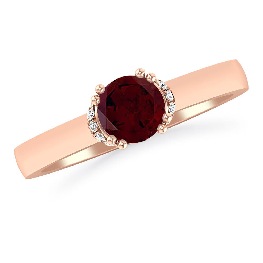 Rose Gold - Garnet