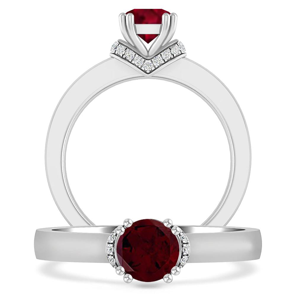 White Gold - Garnet