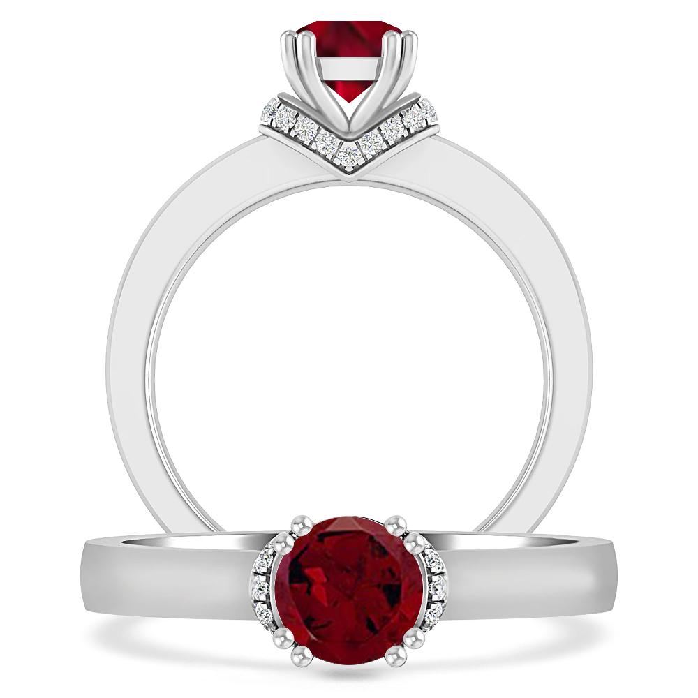 White Gold - Garnet