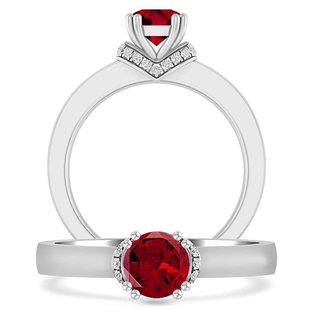 White Gold - Garnet