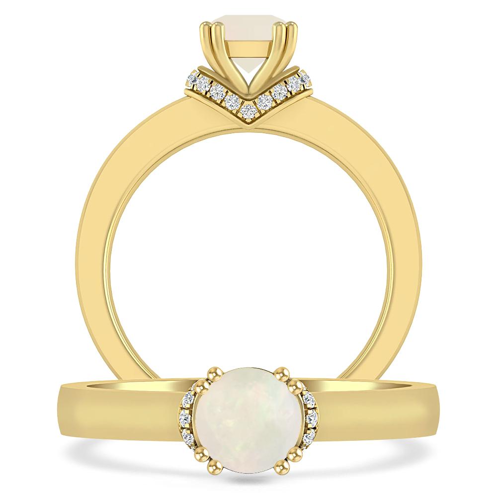 Yellow Gold - Opal