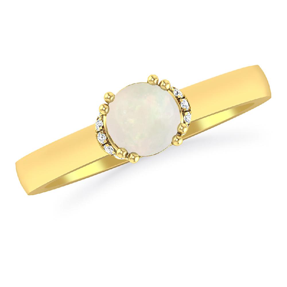 Yellow Gold - Opal