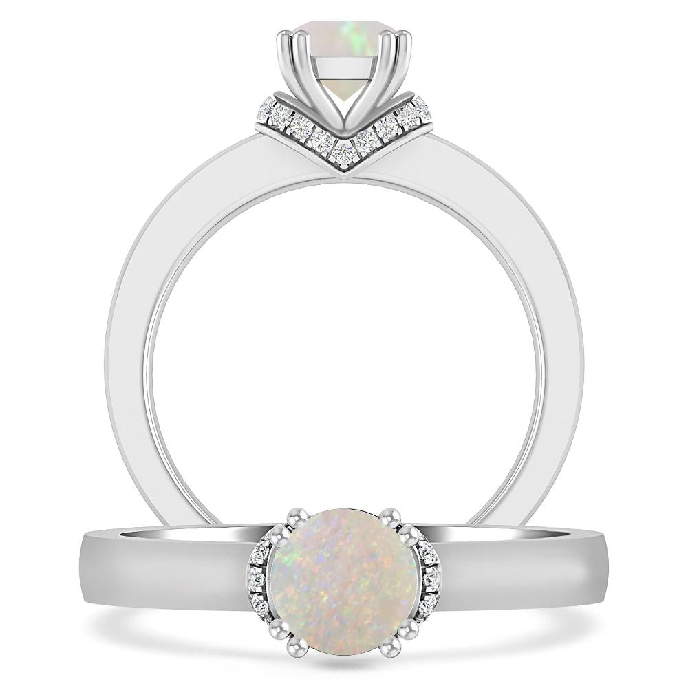 White Gold - Opal