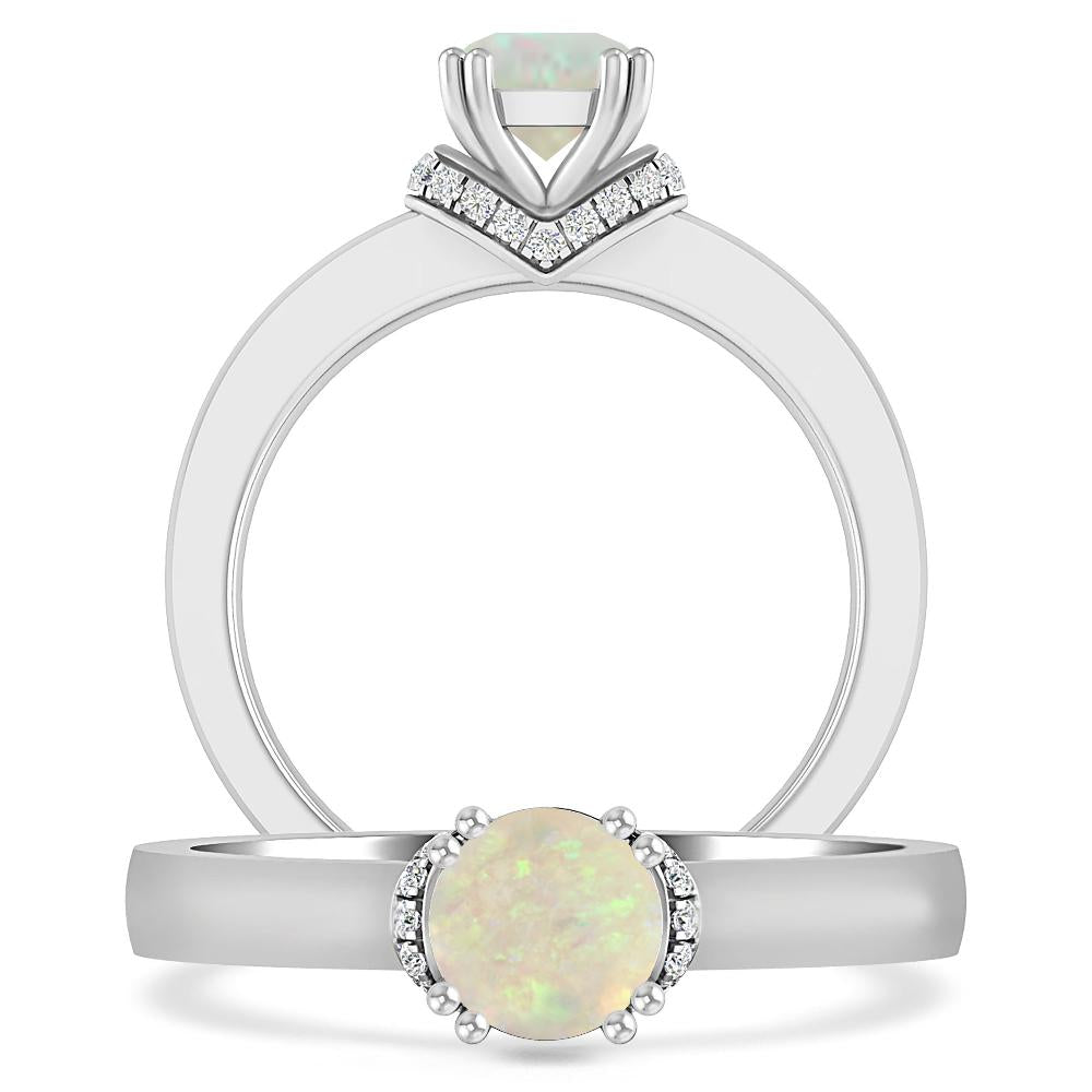 White Gold - Opal