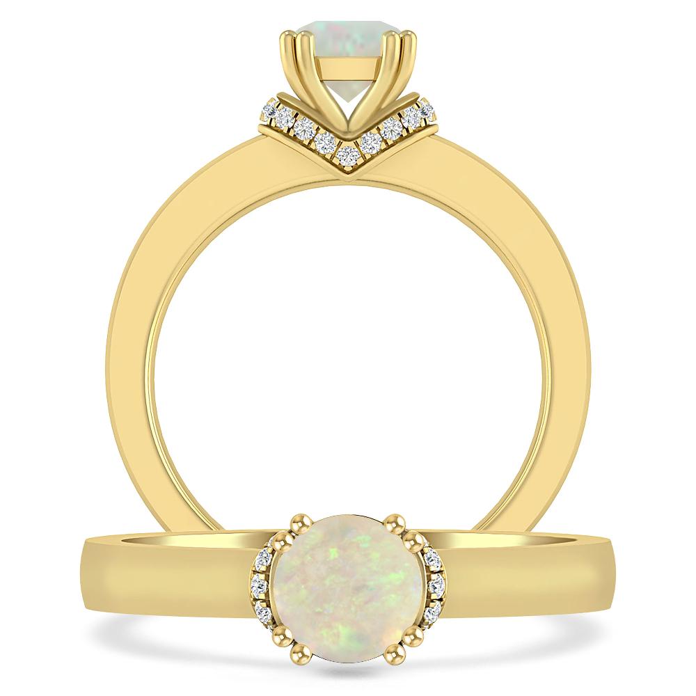 Yellow Gold - Opal