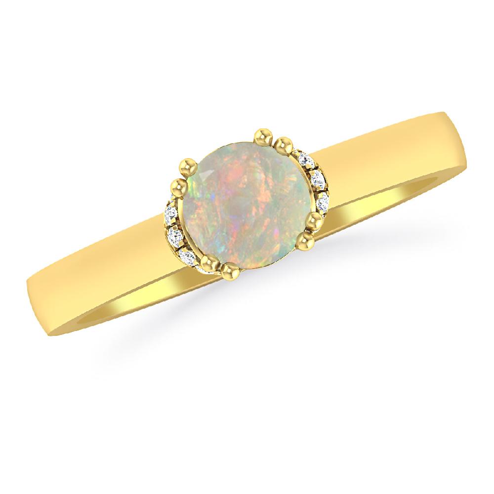 Yellow Gold - Opal