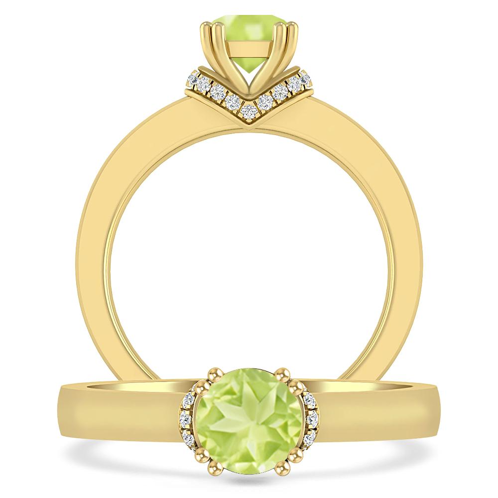 Yellow Gold - Peridot