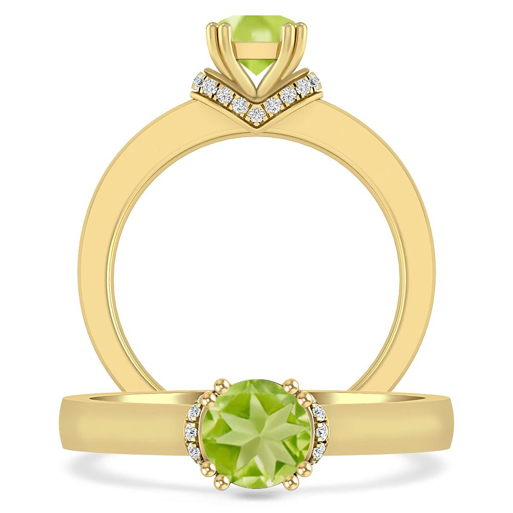 Yellow Gold - Peridot