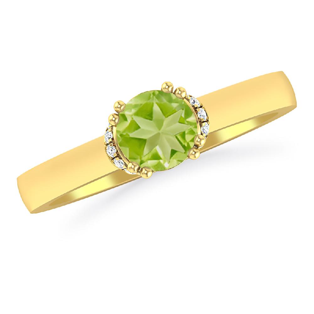 Yellow Gold - Peridot