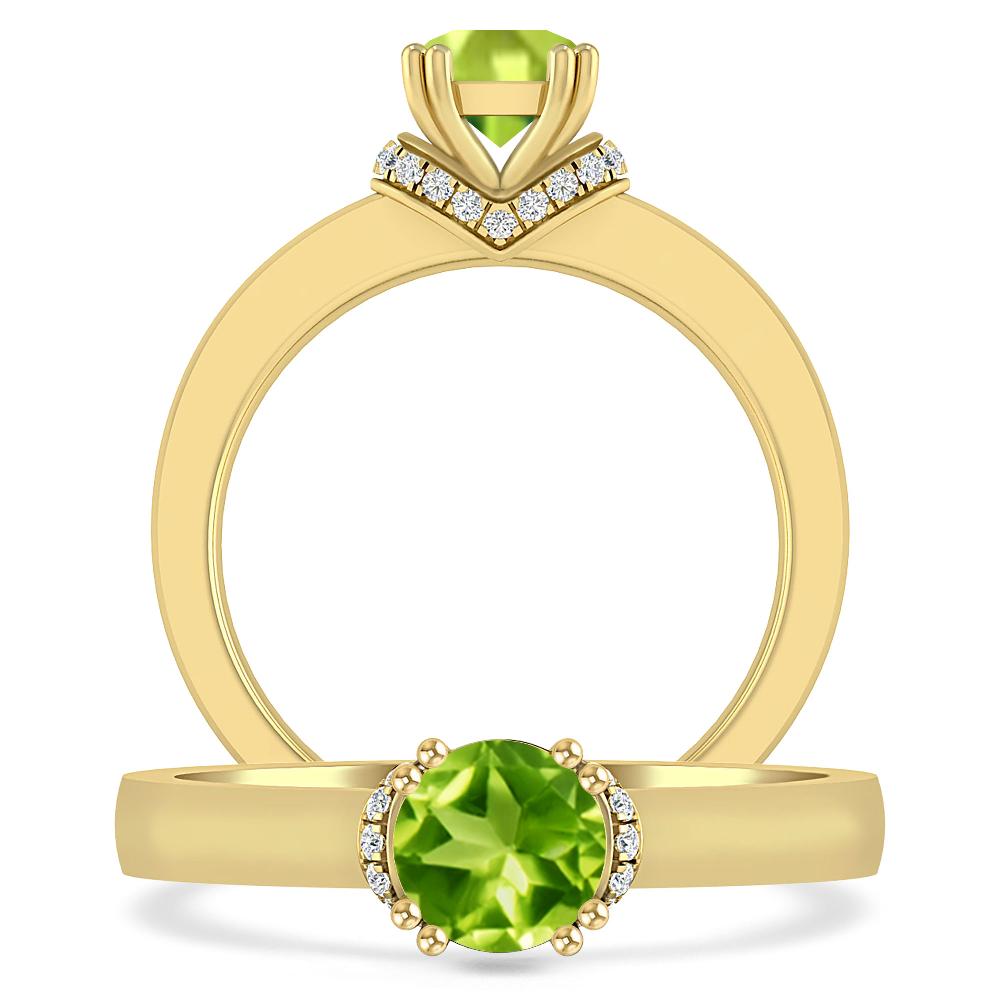 Yellow Gold - Peridot