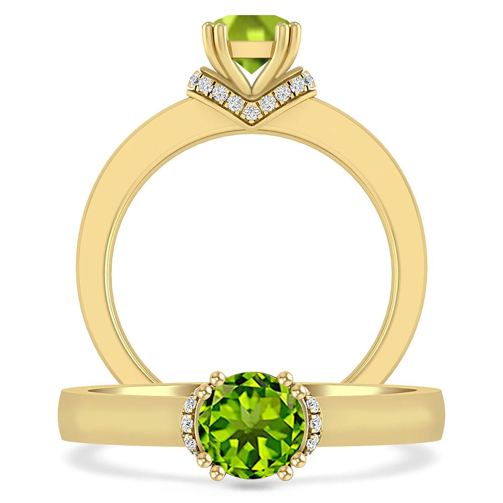 Yellow Gold - Peridot