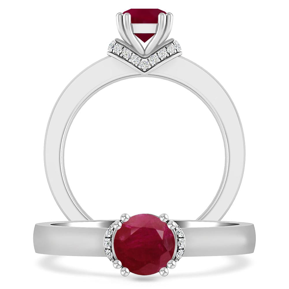 White Gold - Ruby