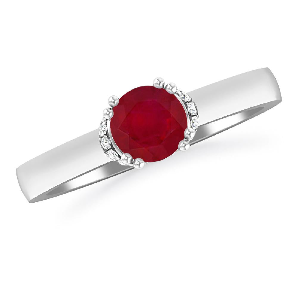 White Gold - Ruby