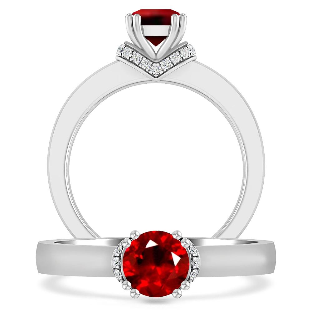 White Gold - Ruby