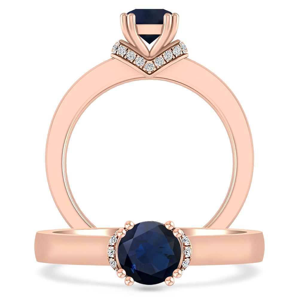 Rose Gold - Sapphire