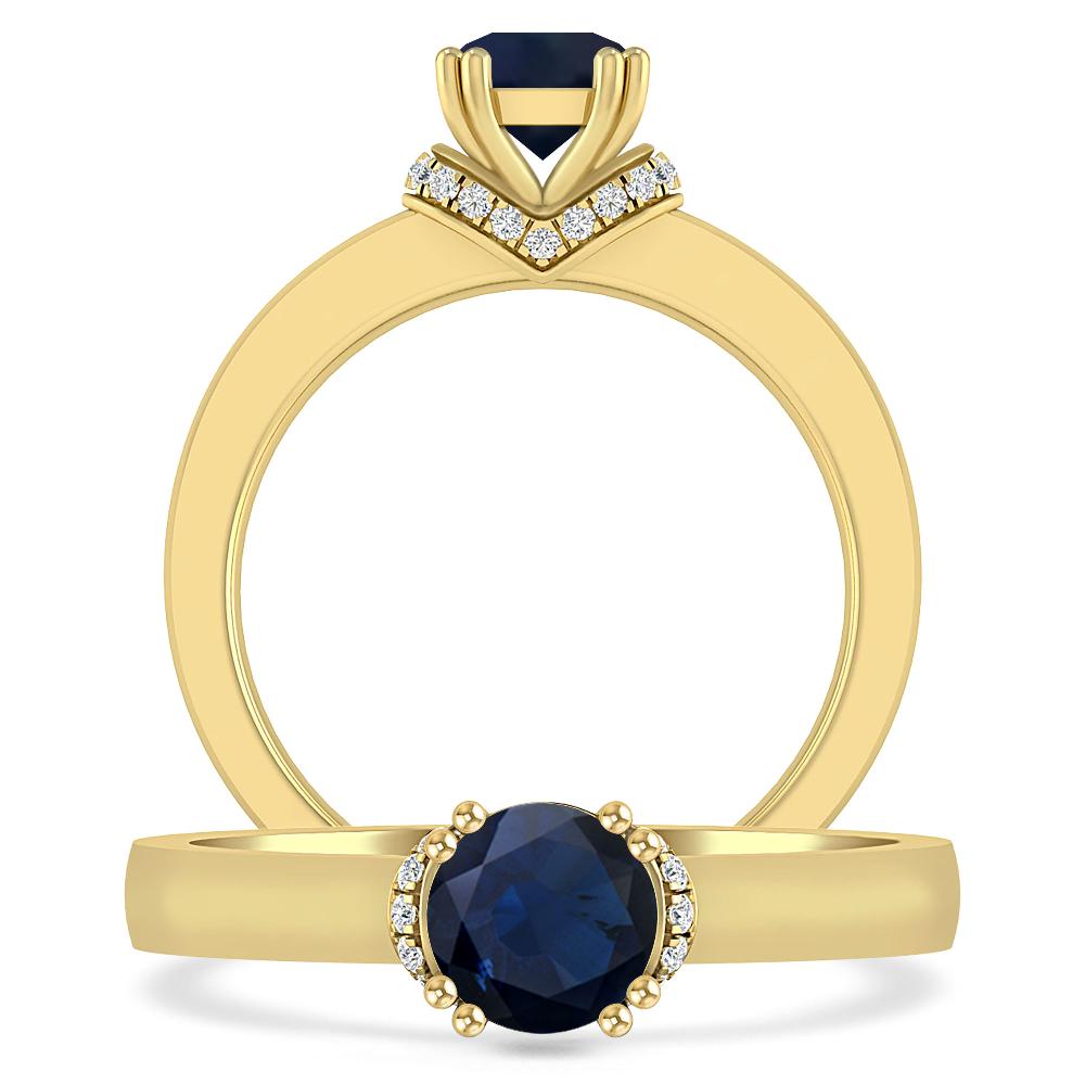 Yellow Gold - Sapphire