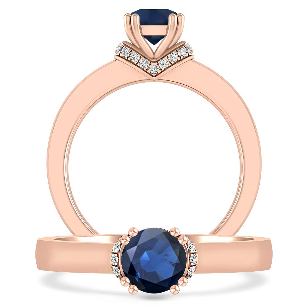 Rose Gold - Sapphire