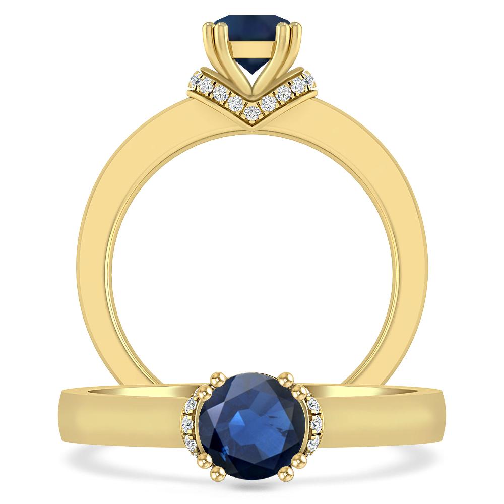 Yellow Gold - Sapphire