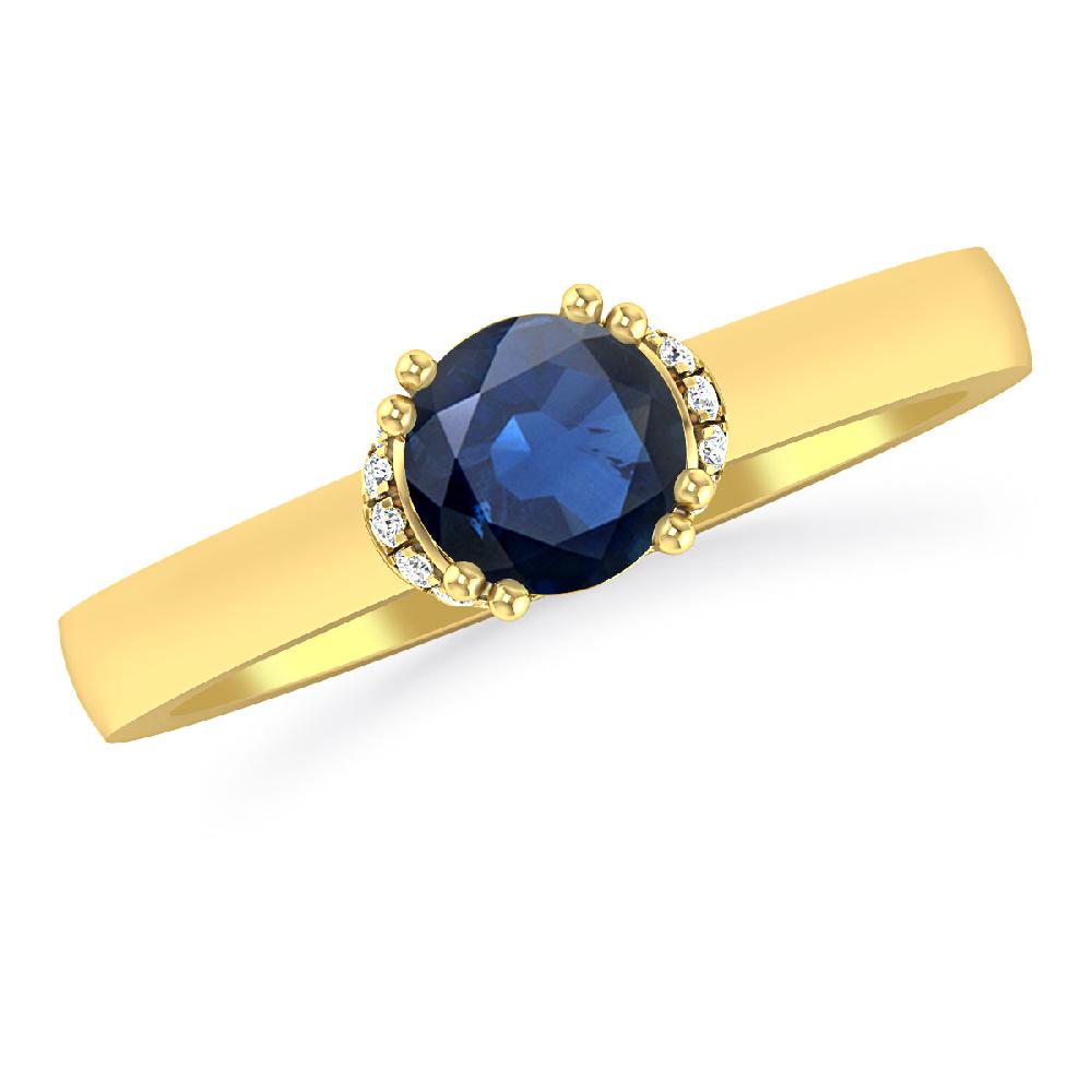 Yellow Gold - Sapphire