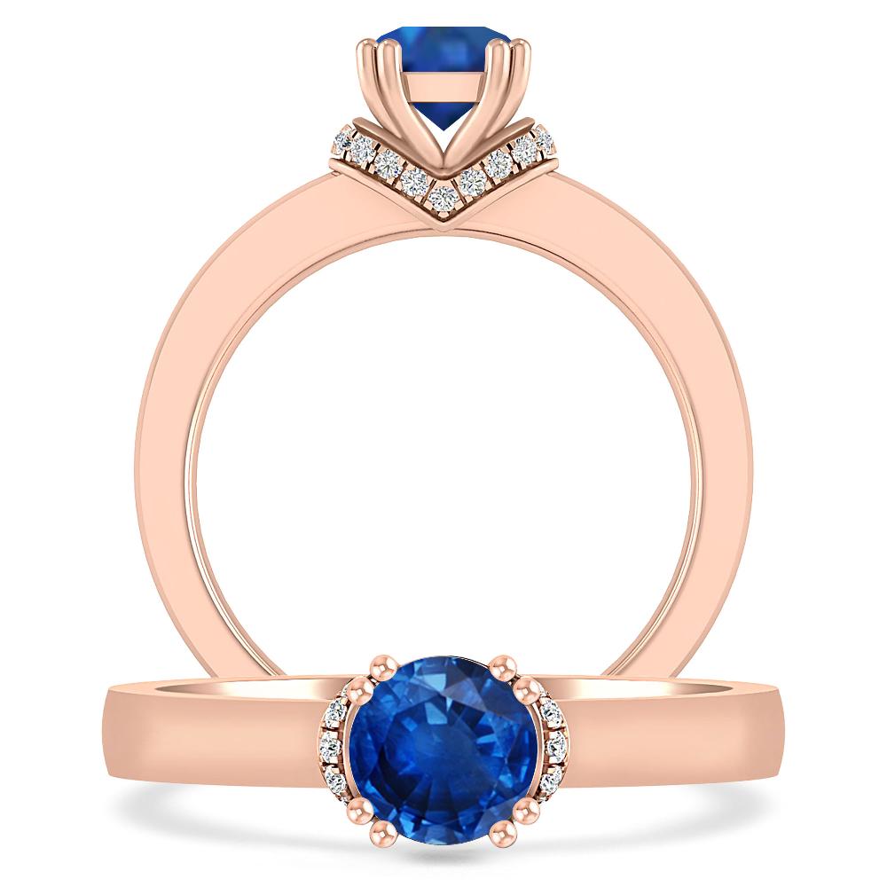 Rose Gold - Sapphire