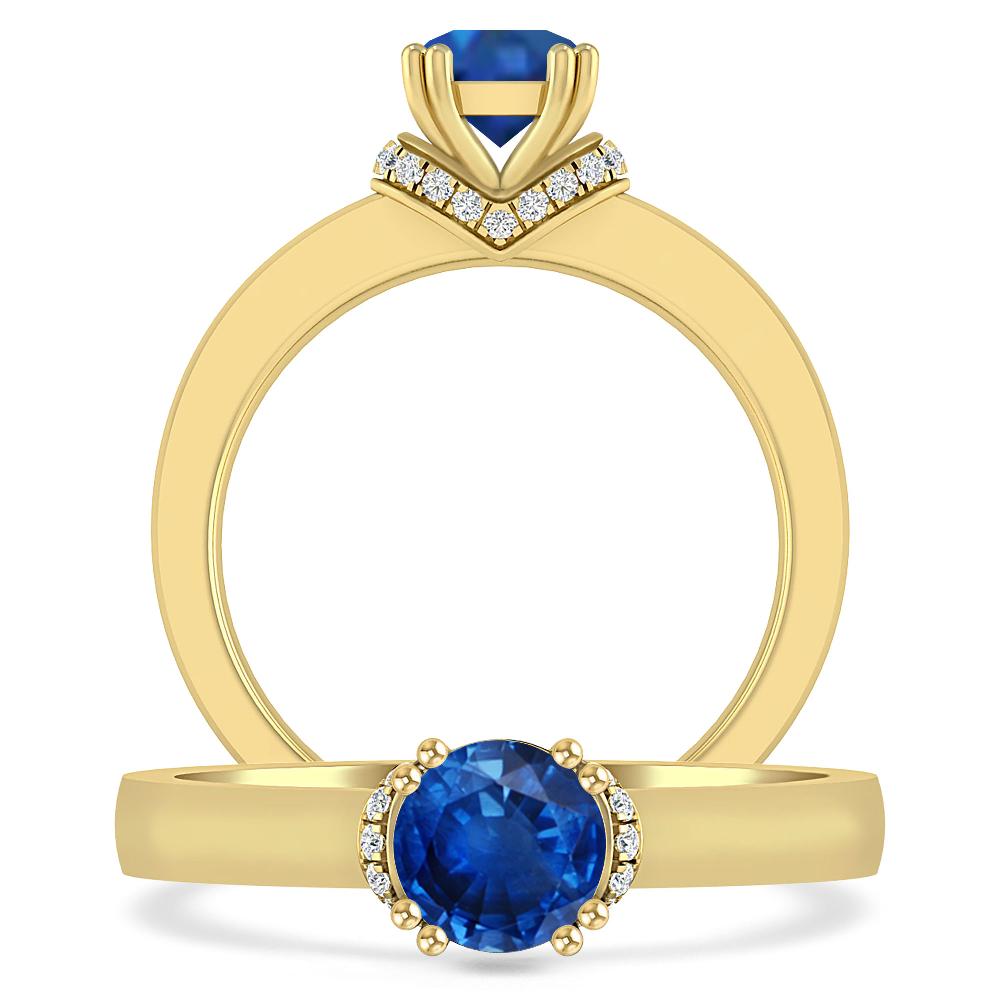 Yellow Gold - Sapphire