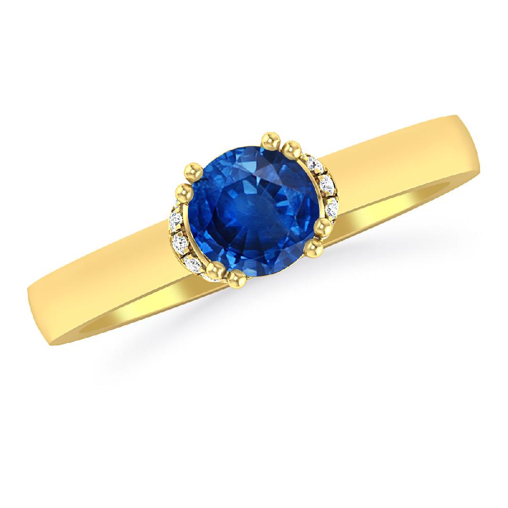 Yellow Gold - Sapphire