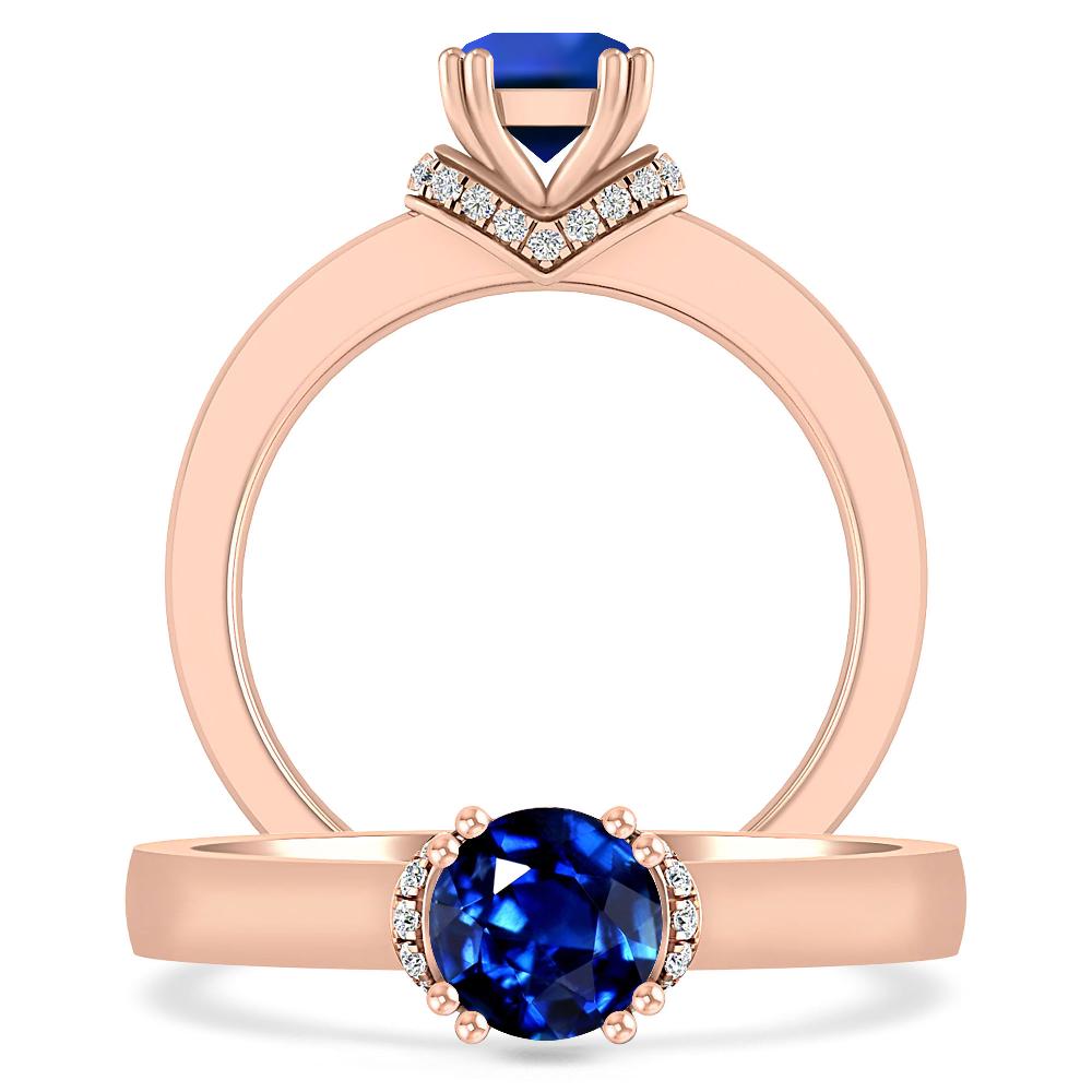 Rose Gold - Sapphire