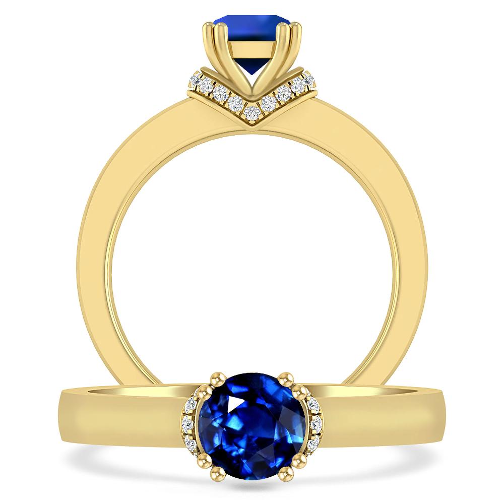 Yellow Gold - Sapphire