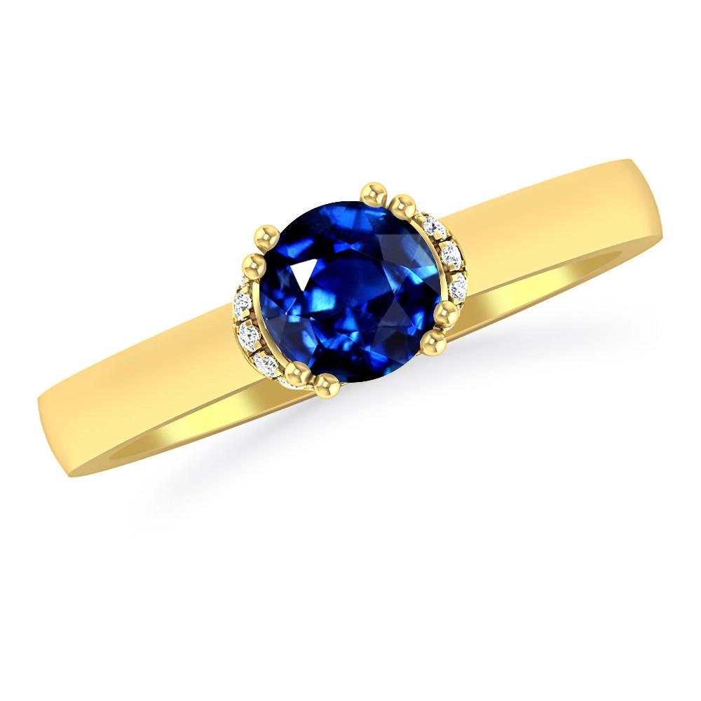 Yellow Gold - Sapphire