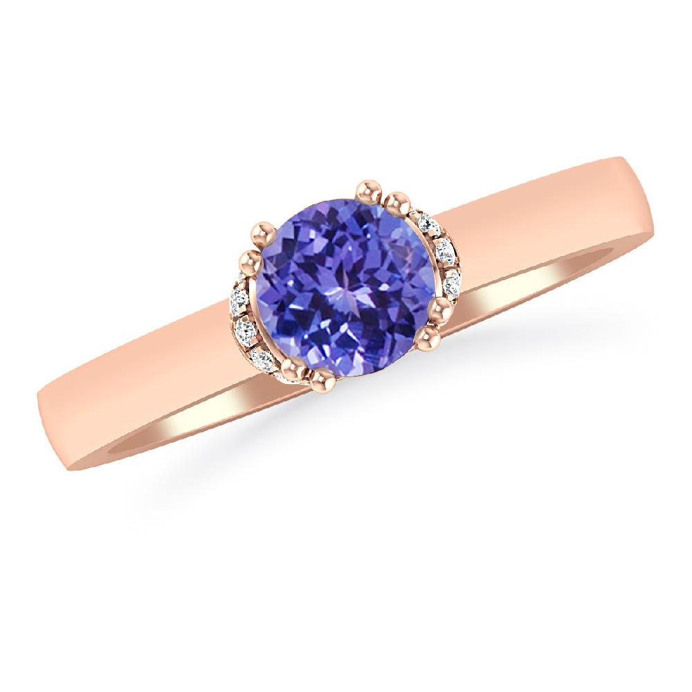 Rose Gold - Tanzanite