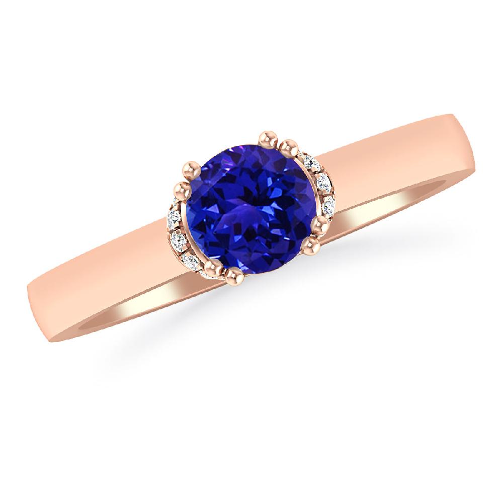 Rose Gold - Tanzanite