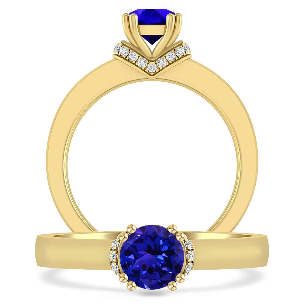 Yellow Gold - Tanzanite