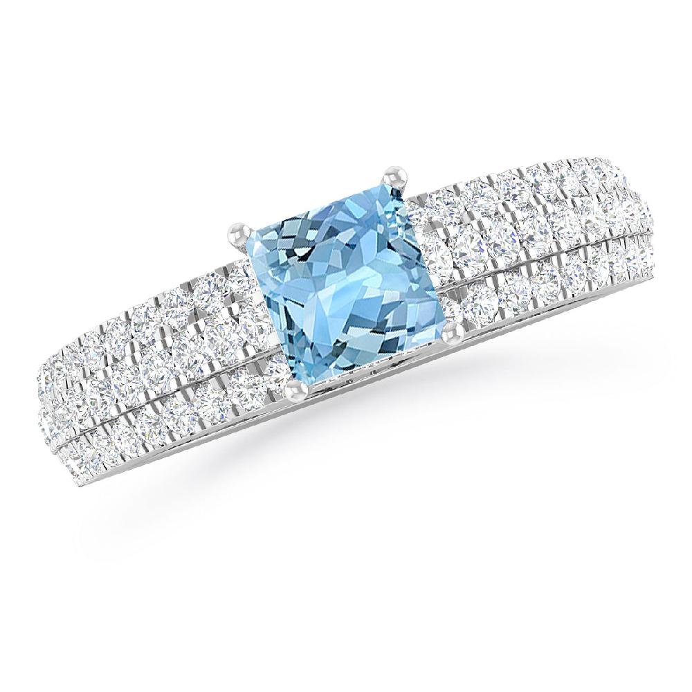 White Gold - Aquamarine