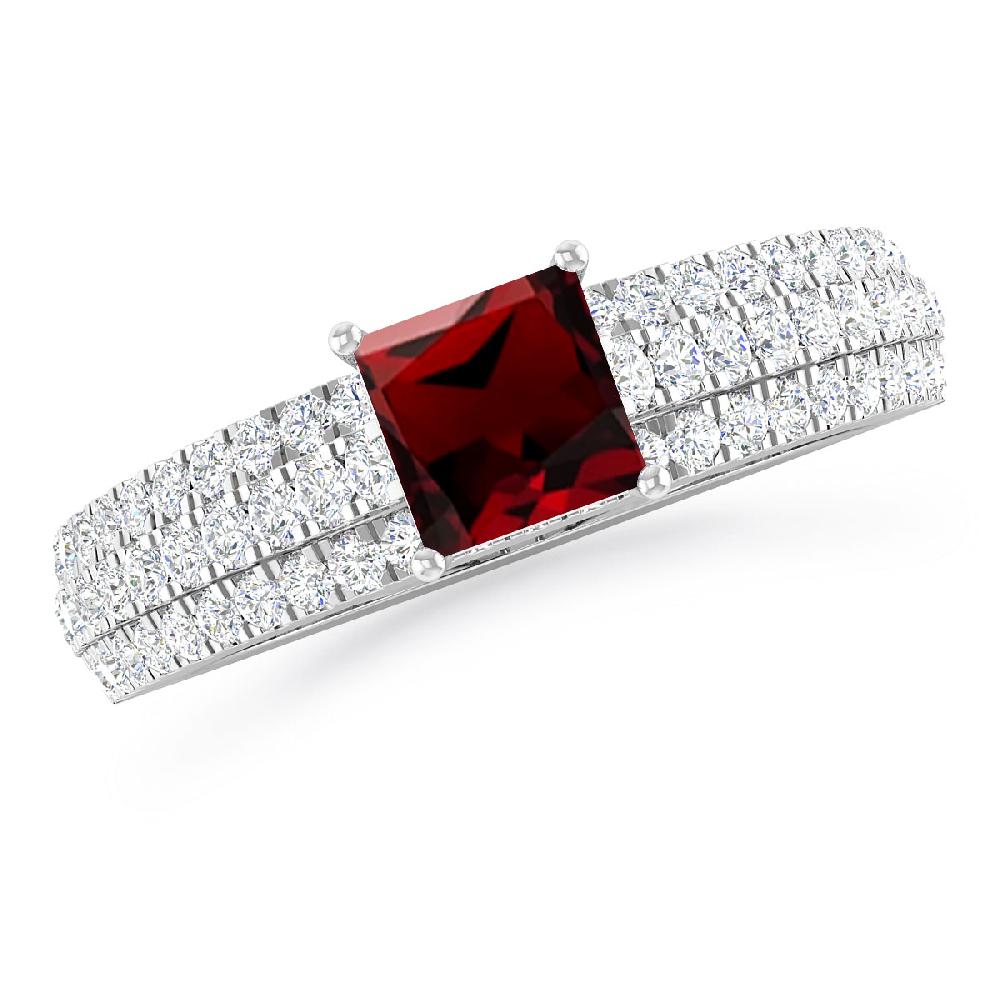 White Gold - Garnet