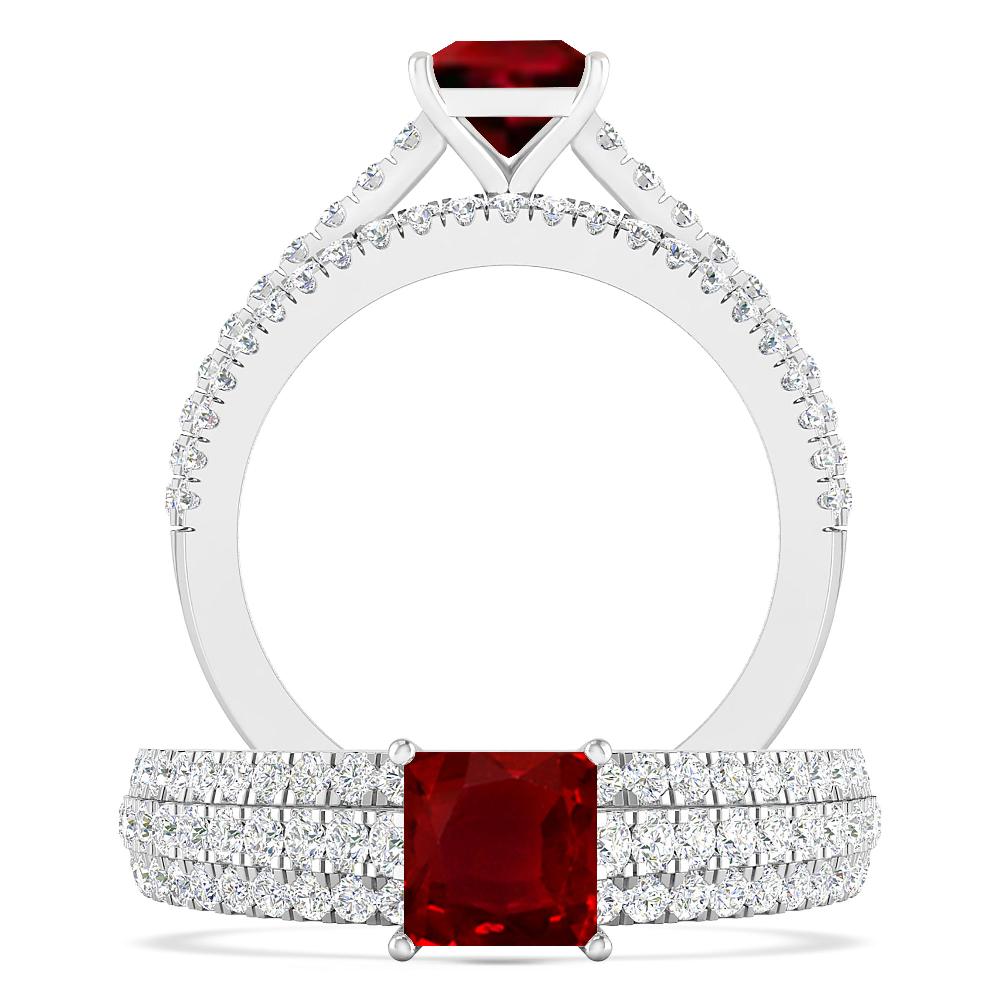 White Gold - Ruby