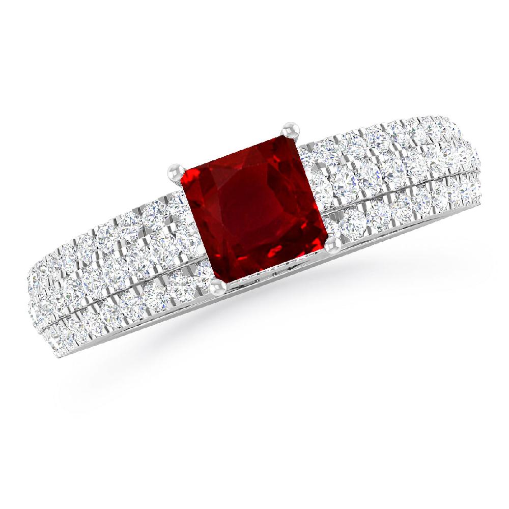 White Gold - Ruby