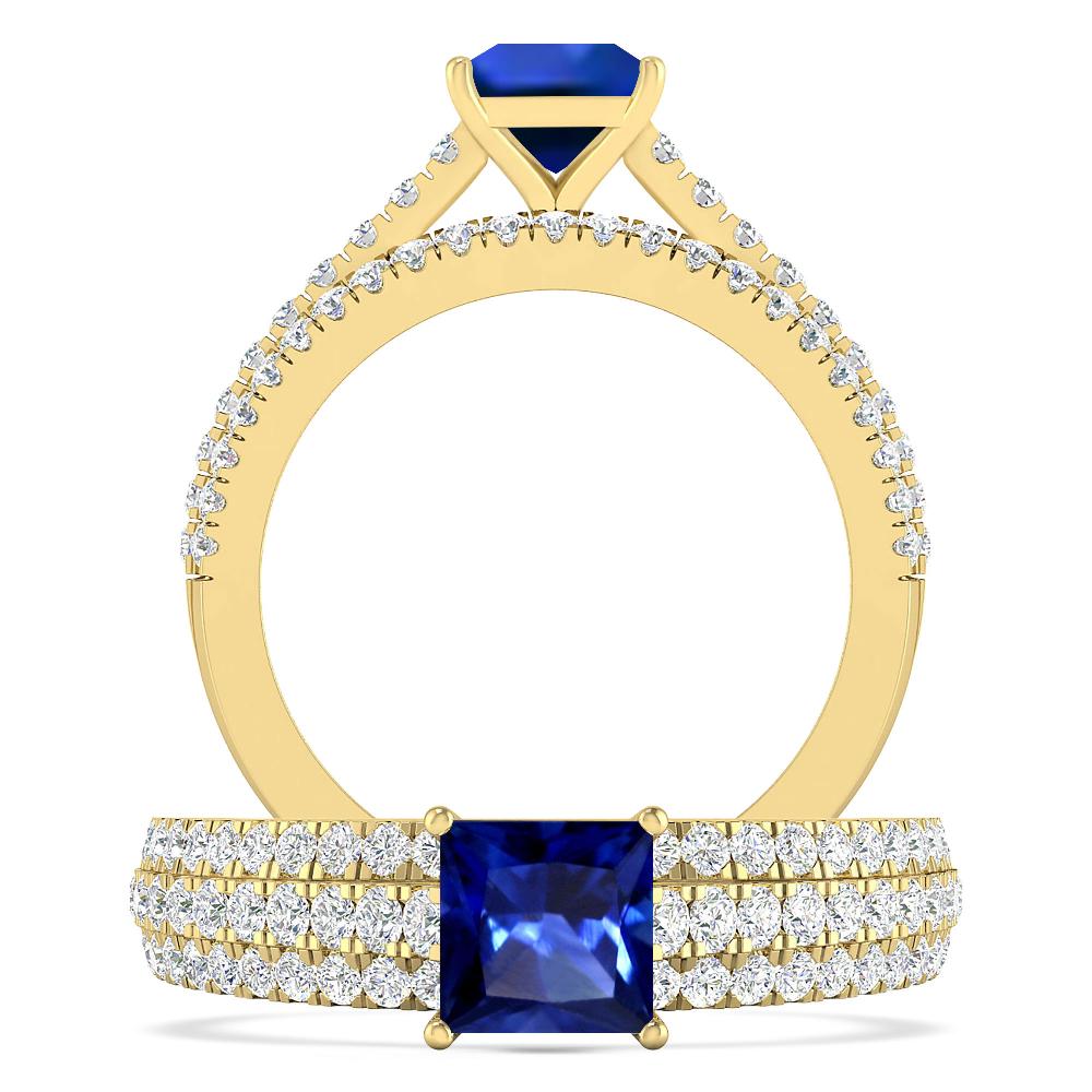 Yellow Gold - Sapphire