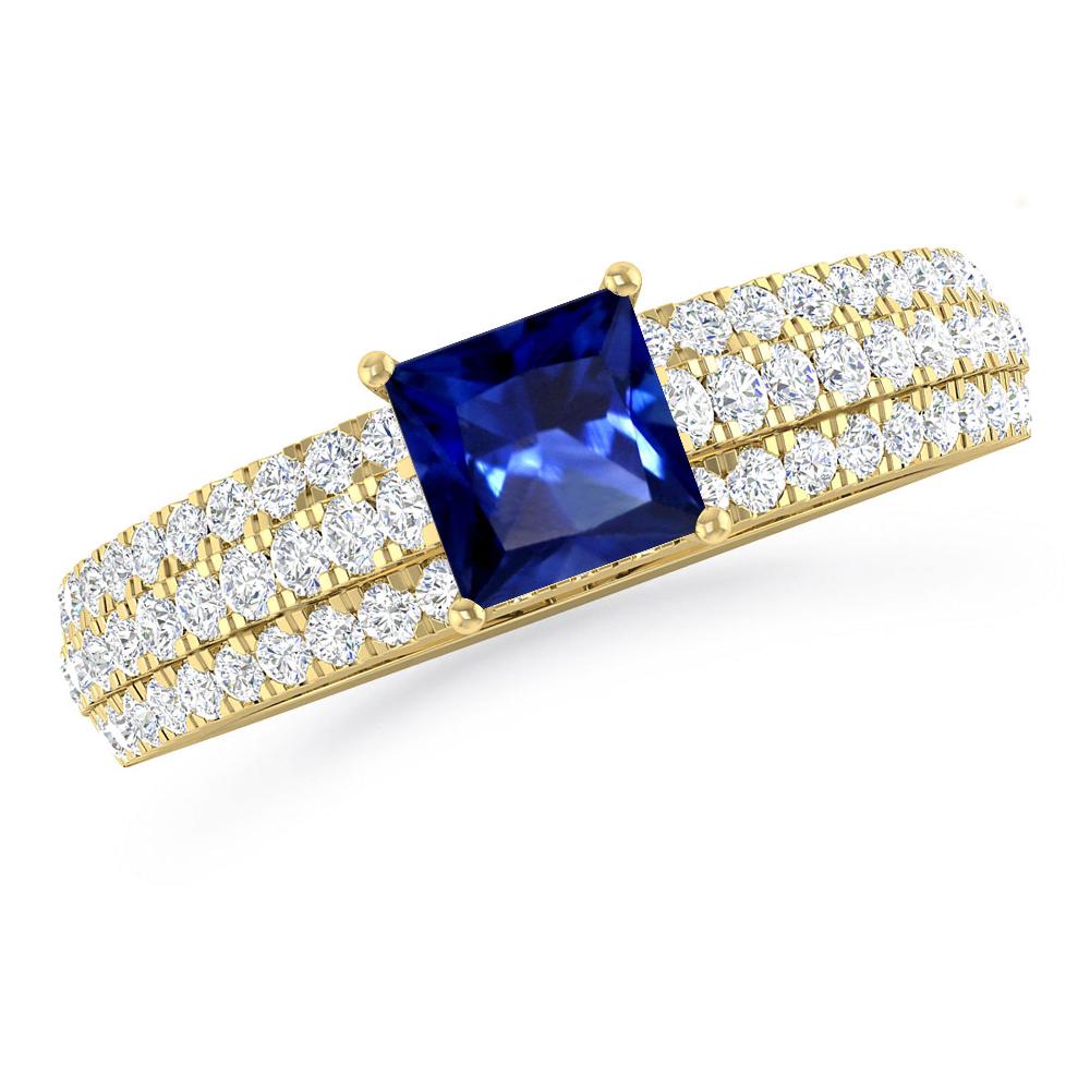 Yellow Gold - Sapphire