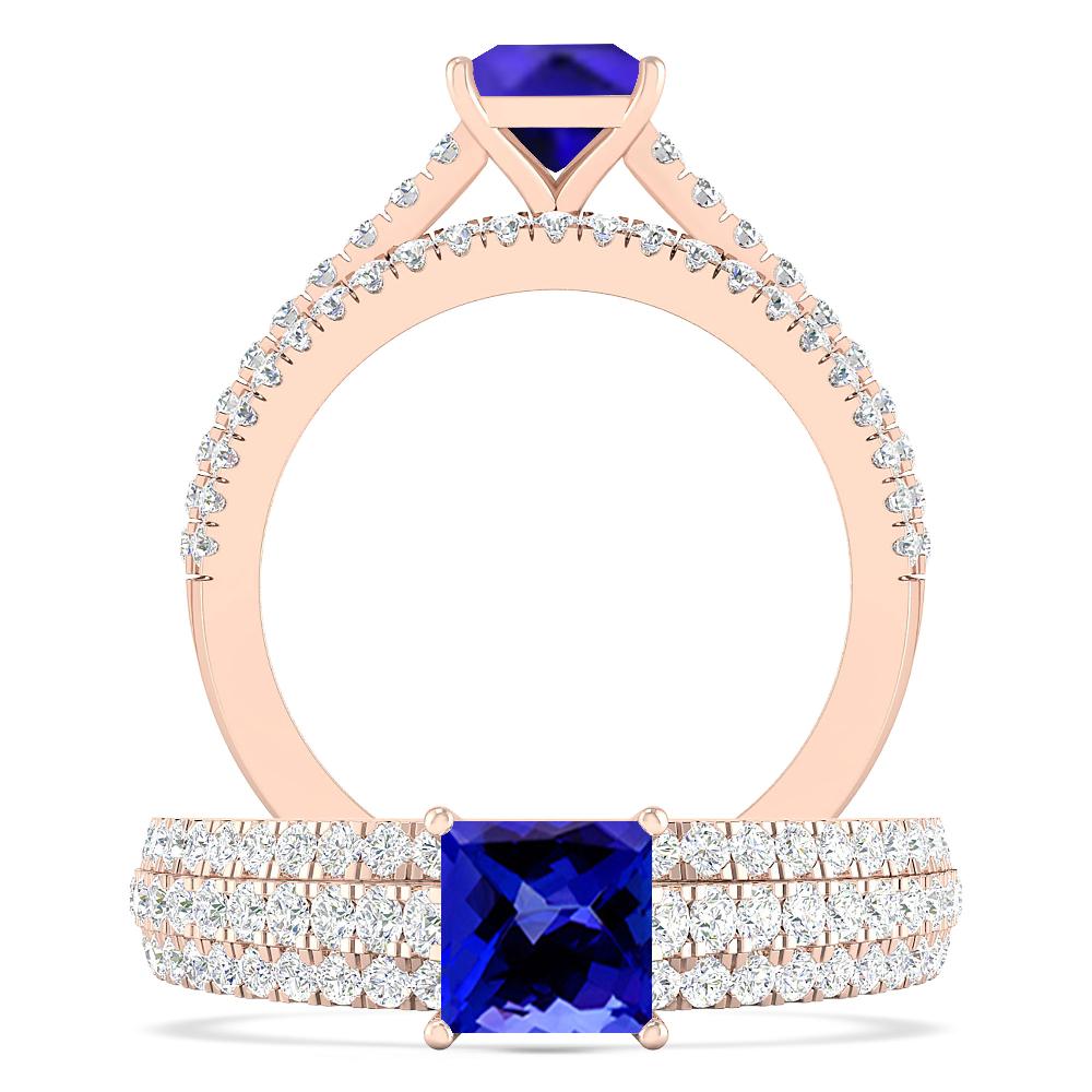 Rose Gold - Tanzanite