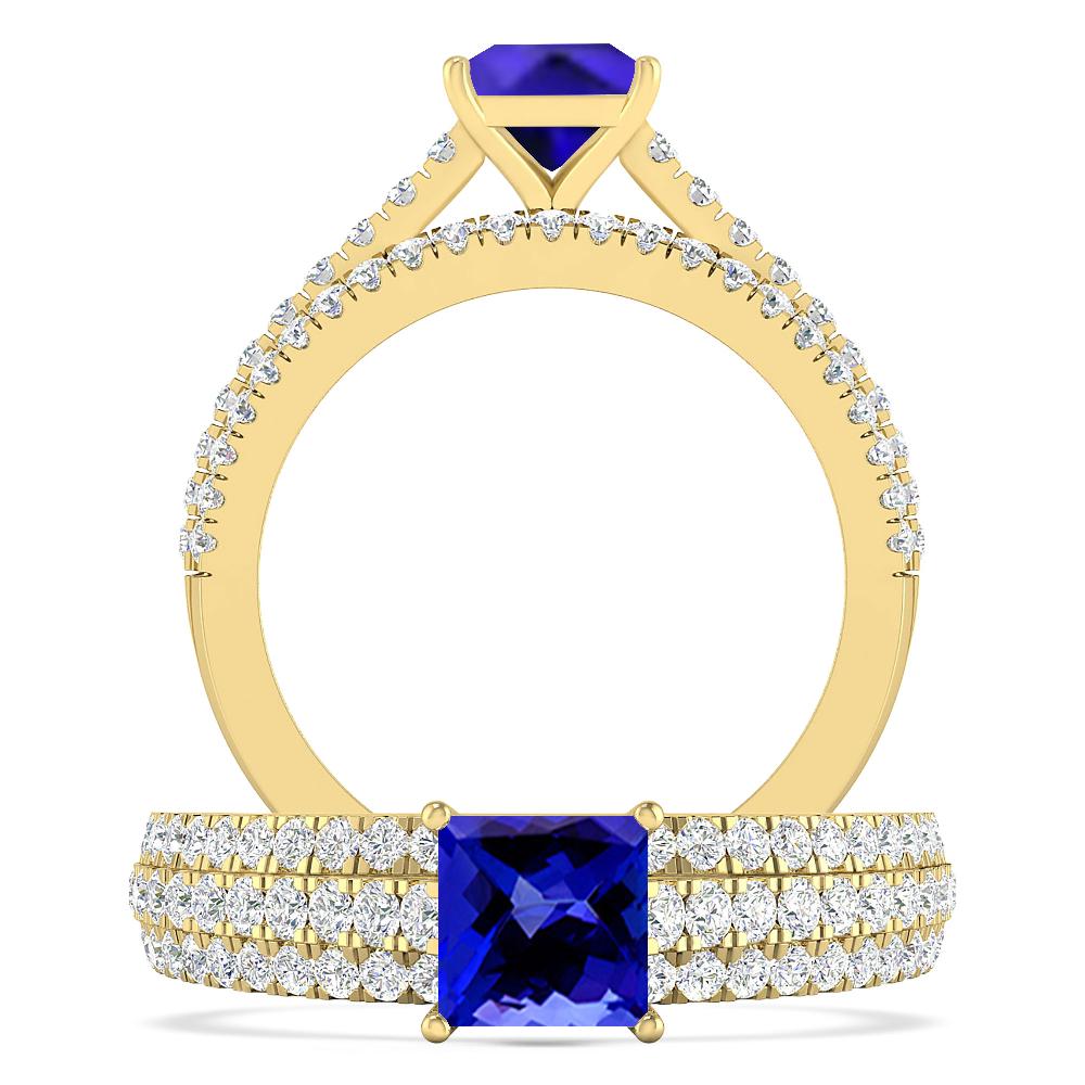 Yellow Gold - Tanzanite